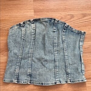 SHEIN Denim Crop Top